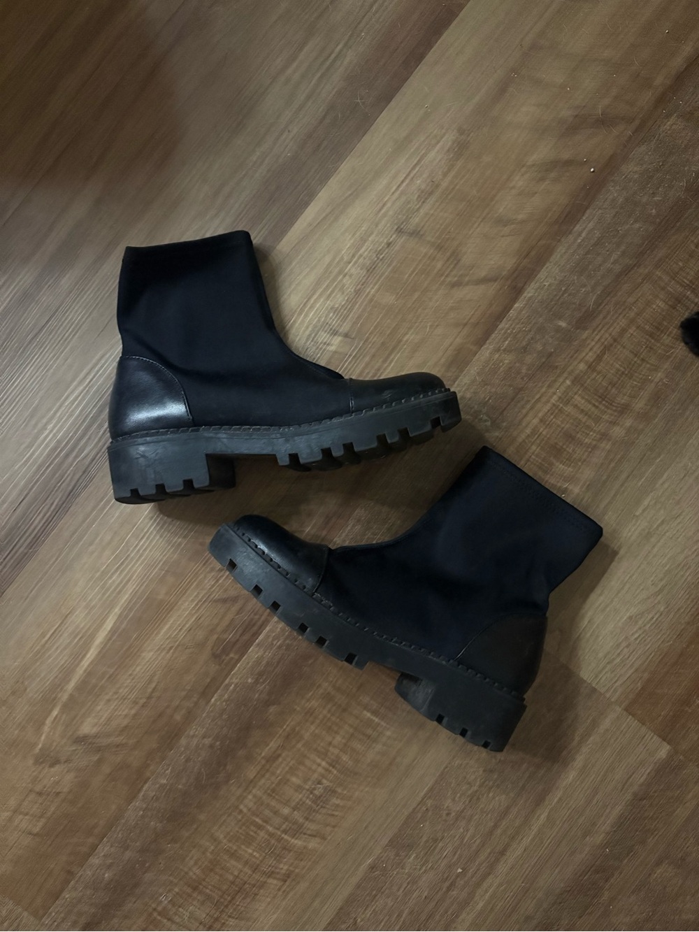 Zara Women's Black Chunky Ankle Boot